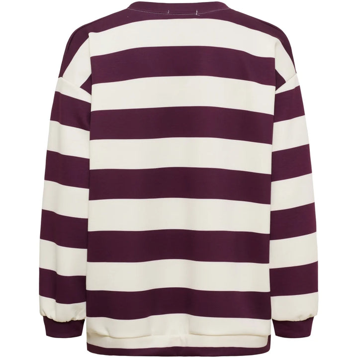 Marta - Nerina Sweatshirt - Bordeaux/Pink