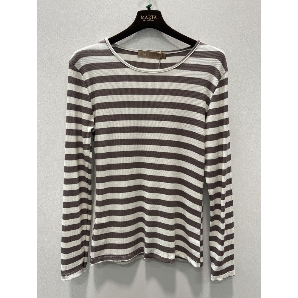Marta - Begonia LS tee - Tortora