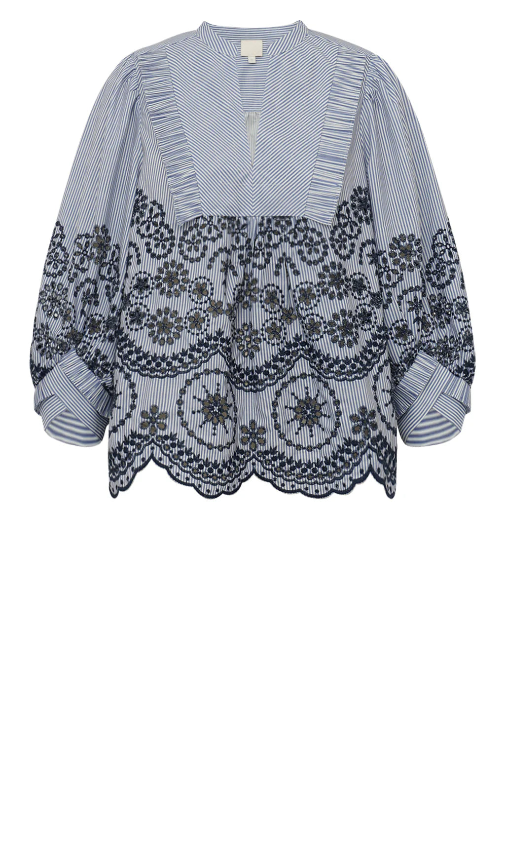 Gossia - Mee Cao Blouse - Blue Stripes
