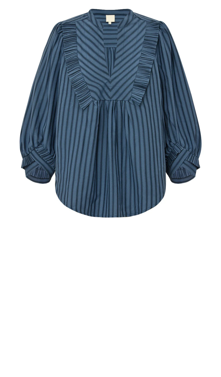 Gossia - Mee Vibs Blouse - Blue Stripes