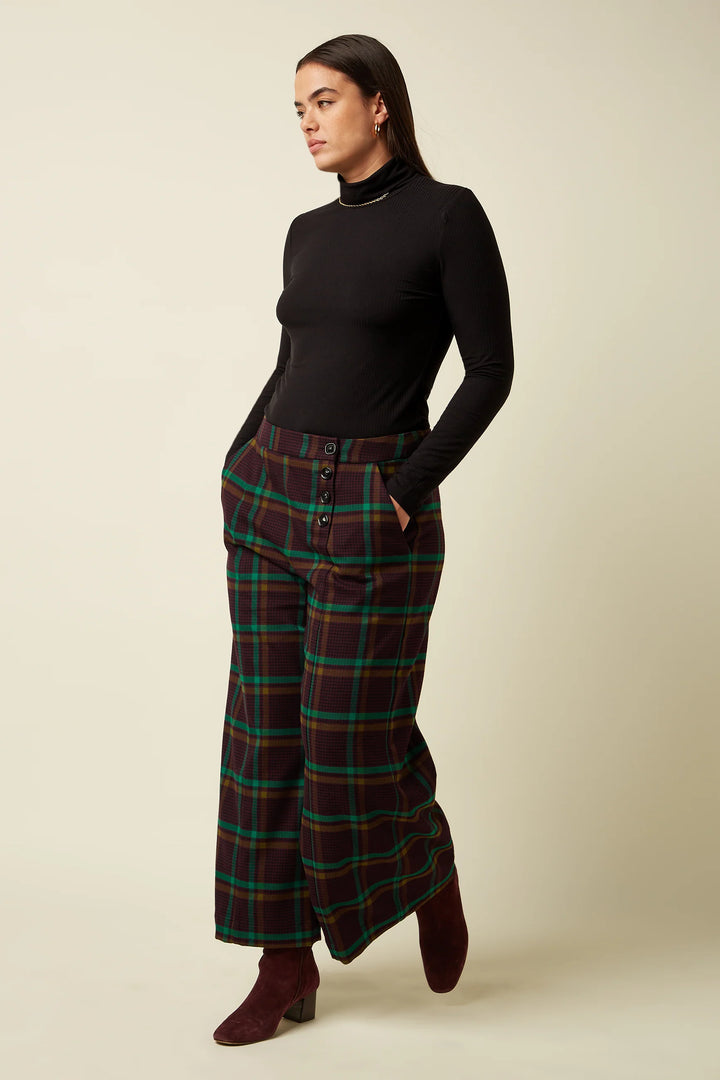 King Louie - Melody Culotte Vera Check - Porto Red