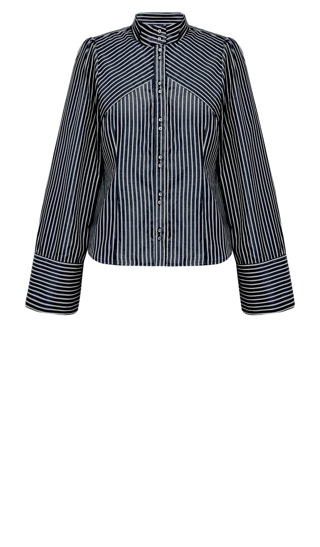 Gossia - Micalla Shirt - Black/White Stripes