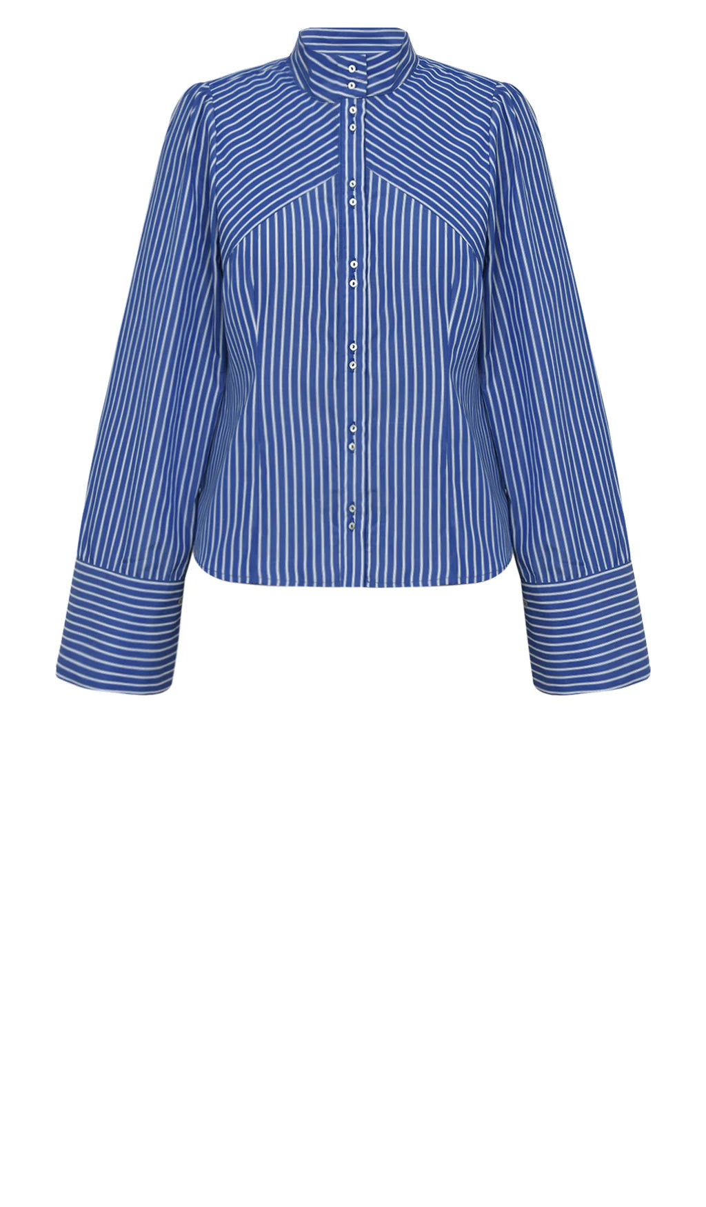 Gossia - Micalla Shirt - Blue White Stripes