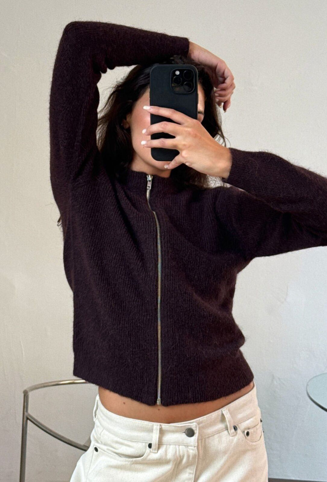 Boii - Milla Zipper Strik - Bordeaux