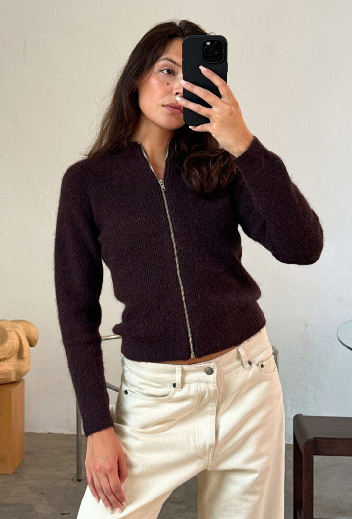 Boii - Milla Zipper Strik - Bordeaux