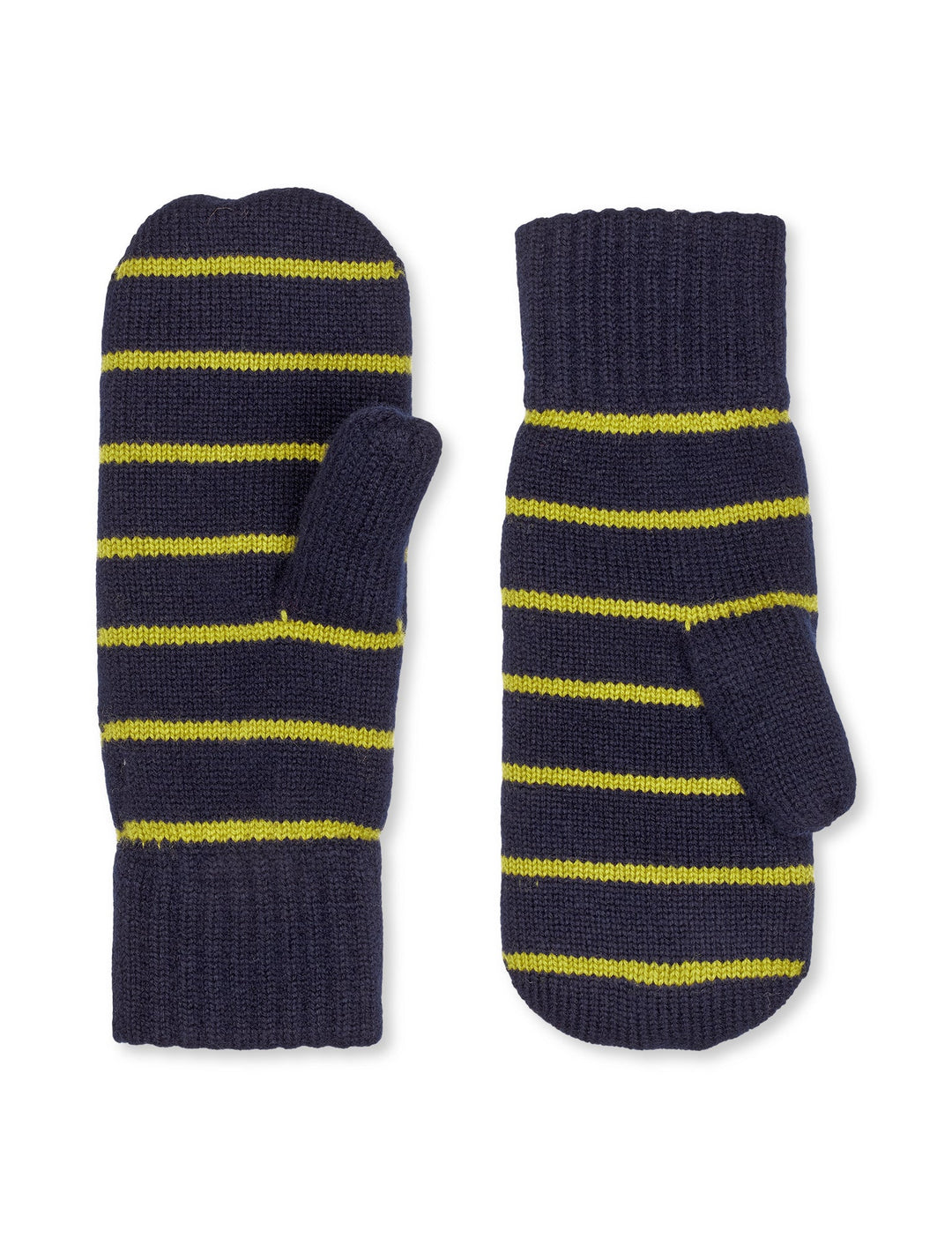 Mads Nørgaard - One Wool Milo Stripe Mitten - Sky Captain/Green Olive