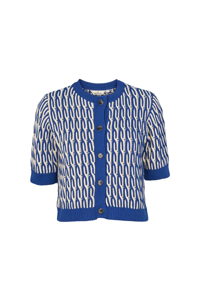 Basic Apparel - Minie Cardigan - Sodalite blue/ Whisper White