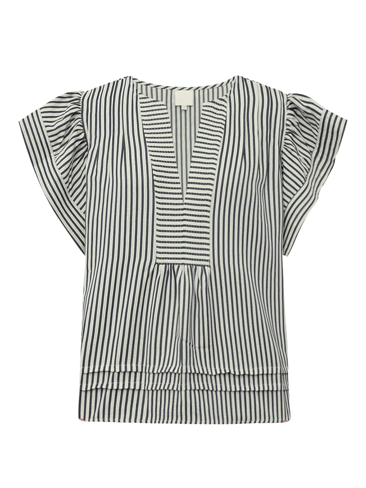 Gossia - Minka Jo Bluse - Creme Army Stripes