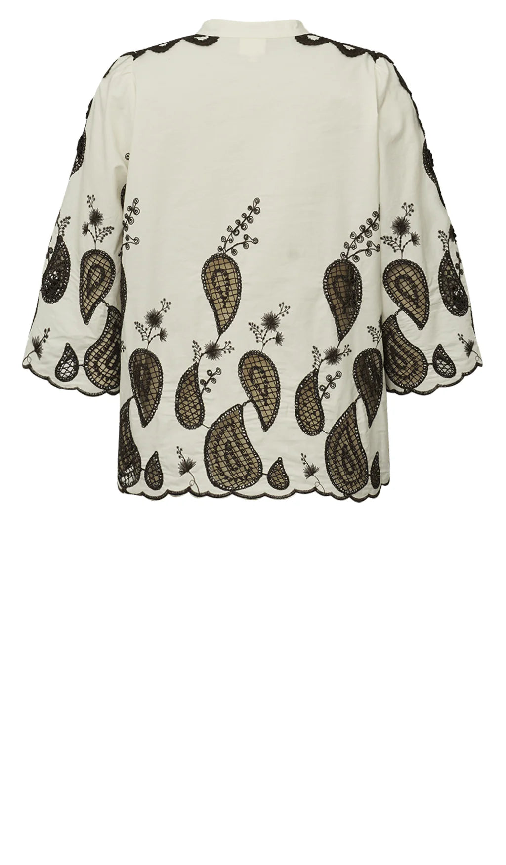 Gossia - Miraa blouse - Cream - Brown