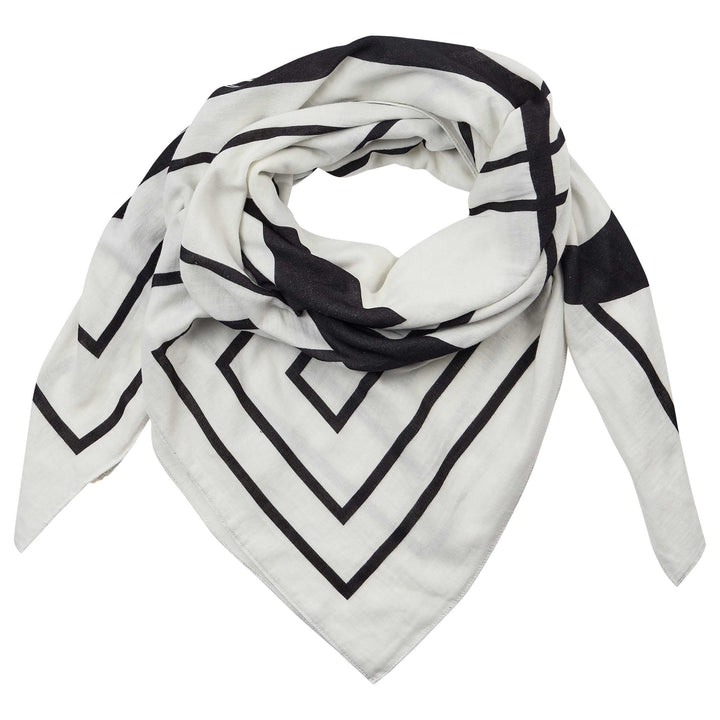 Gossia - Miria scarf - Off-white/black - Onesize