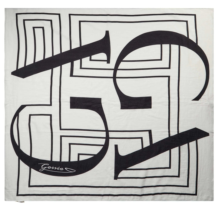 Gossia - Miria scarf - Off-white/black - Onesize