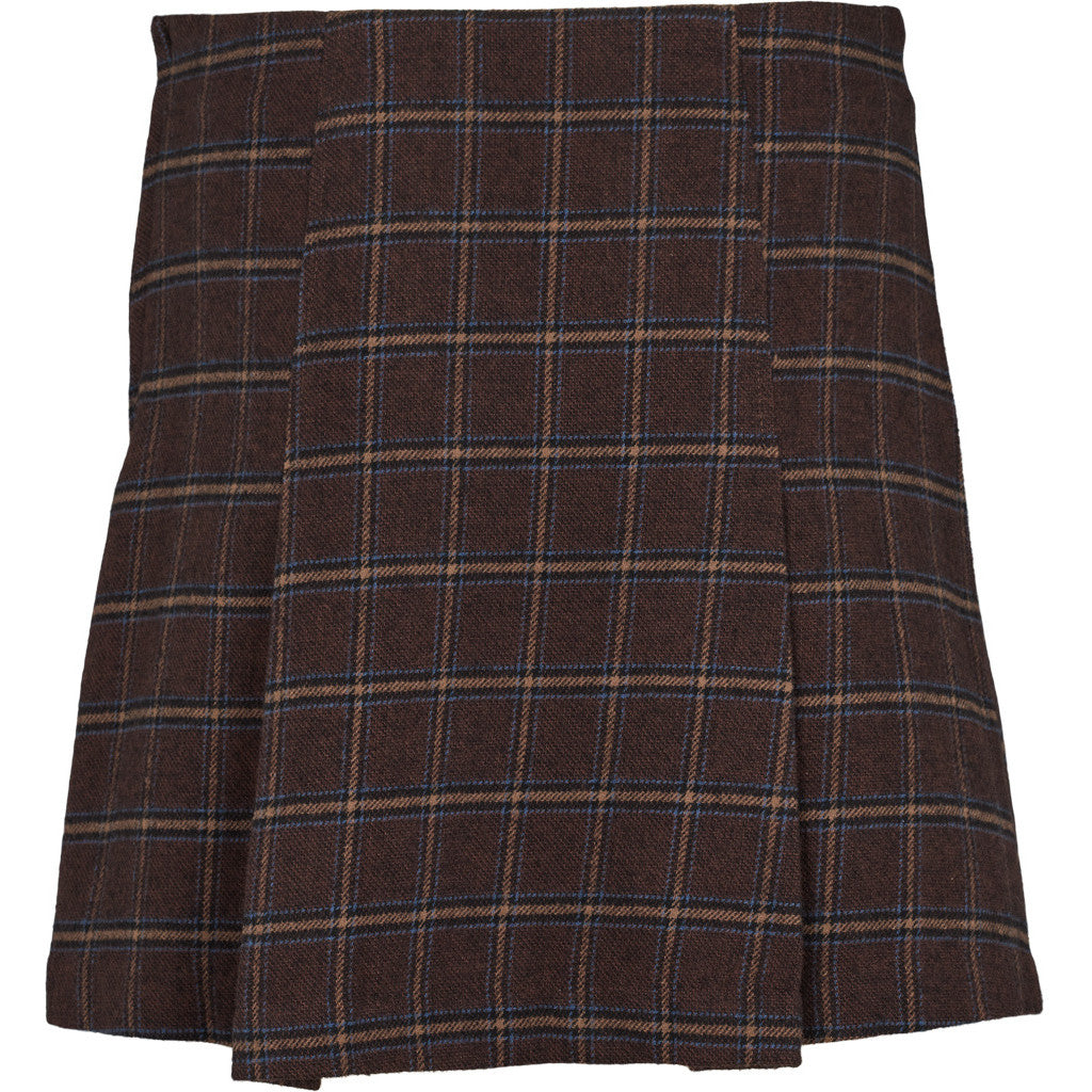 Basic Apparel - Misa Pleat Nederdel - Chicory Coffee