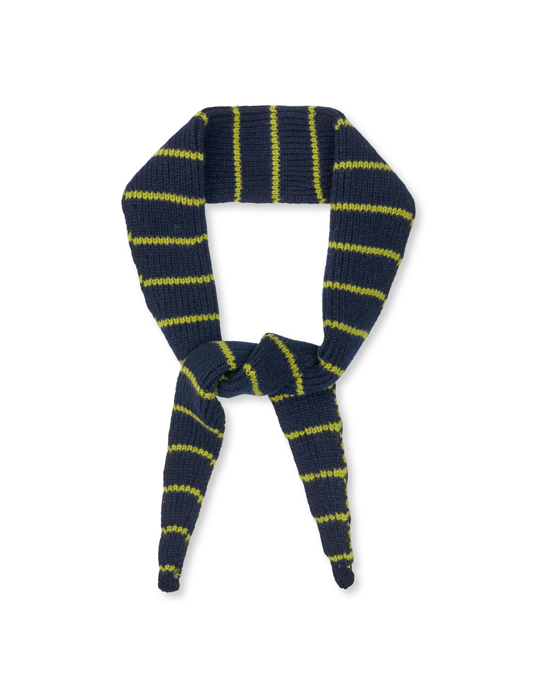 Mads Nørgaard - One Wool Momo Stripe Scarf - Sky Captain/Green Olive
