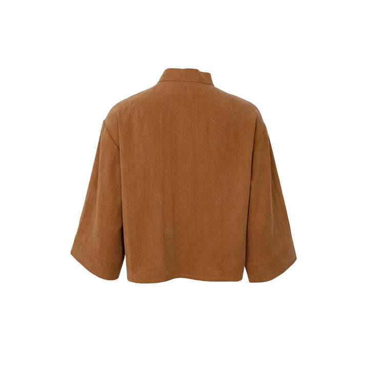 Black Colour - Moon Shirt Blouse - Camel