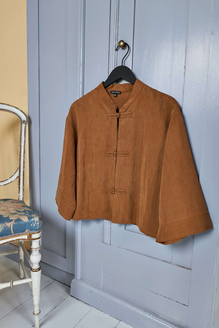 Black Colour - Moon Shirt Blouse - Camel