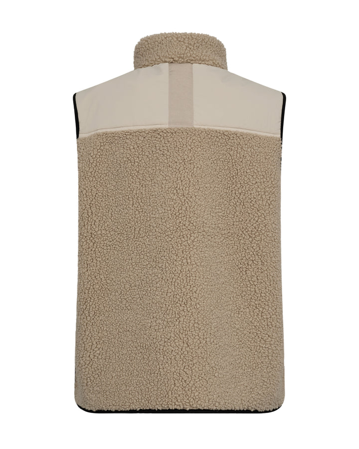 Mos Mosh - Rowe Eli Teddy vest - Feather Gray