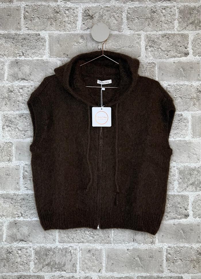 Cabana Living - Mosel Strik Vest - Chocolate