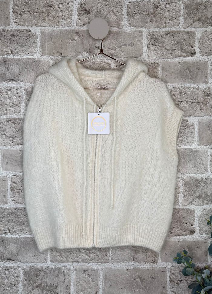 Cabana Living - Mosel Strik Vest - Off White