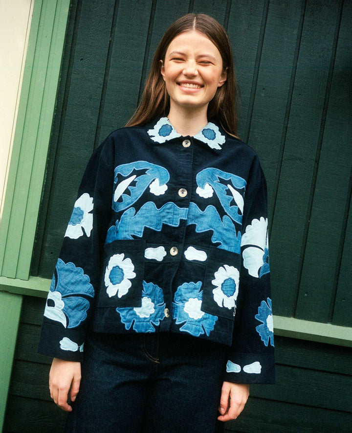 Sissel Edelbo - Mya Jakke - Navy Sea - ONE SIZE