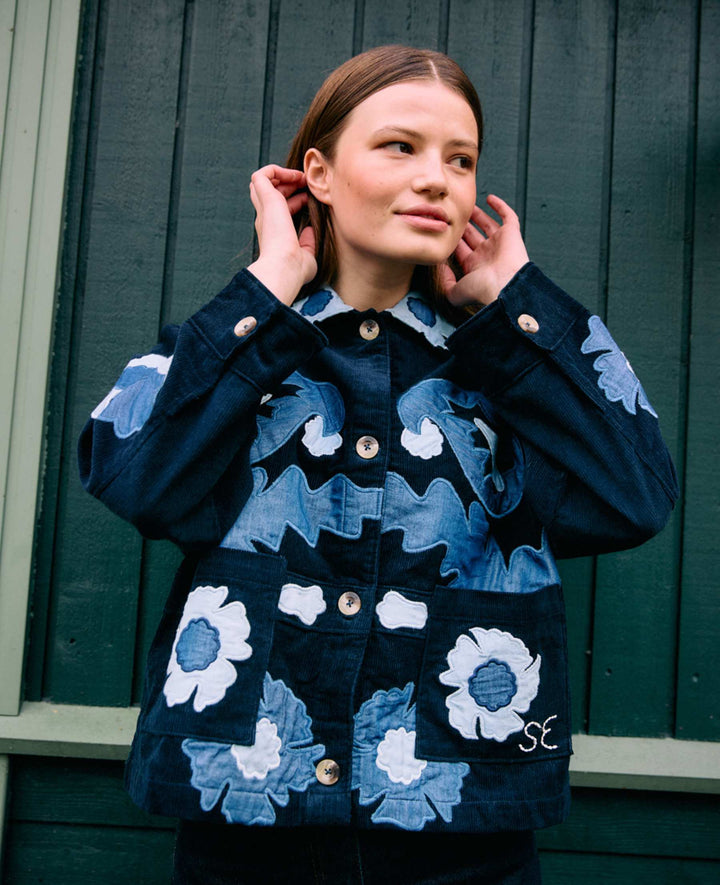 Sissel Edelbo - Mya Jakke - Navy Sea - ONE SIZE