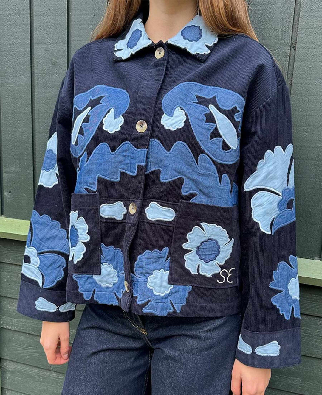 Sissel Edelbo - Mya Jakke - Navy Sea - ONE SIZE