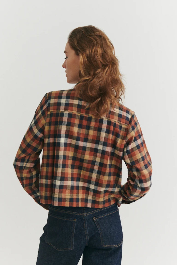 Basic Apparel - Nalli Skjorte - Skycaptain / Tortoise shell