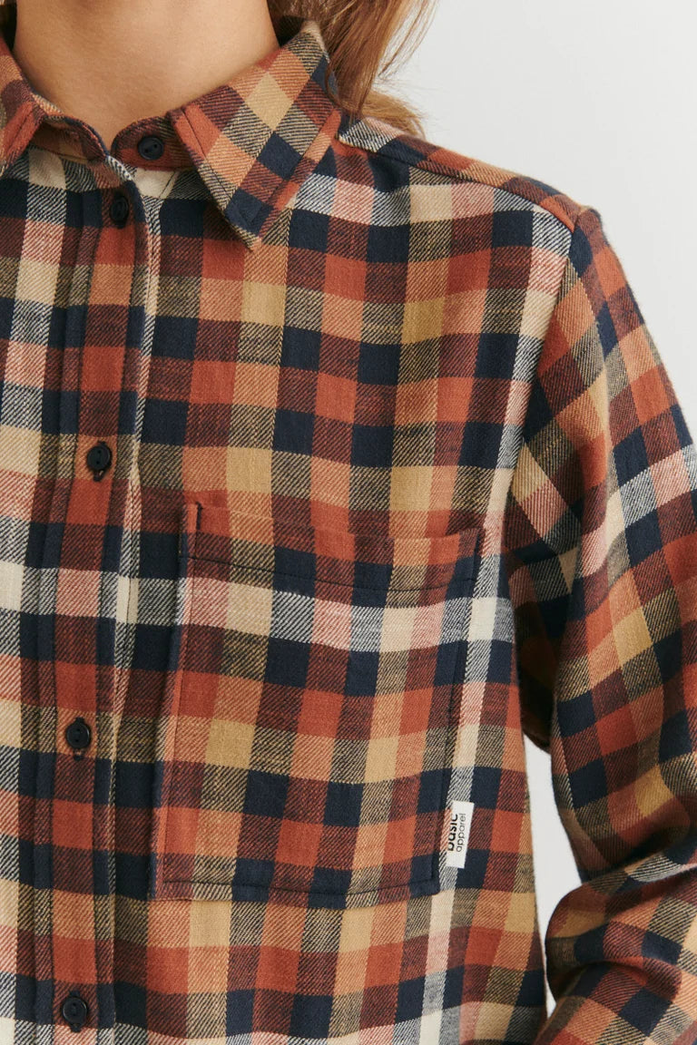 Basic Apparel - Nalli Skjorte - Skycaptain / Tortoise shell