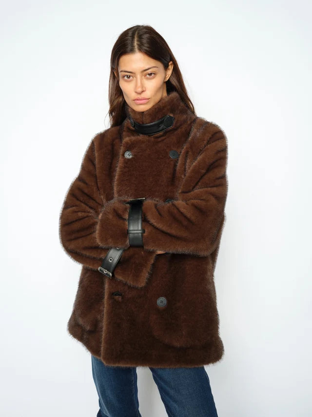 Mos Mosh - Nanette Faux Fur Jakke - Delicioso