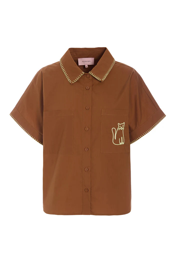 Hunkøn - Oda skjorte - Brown