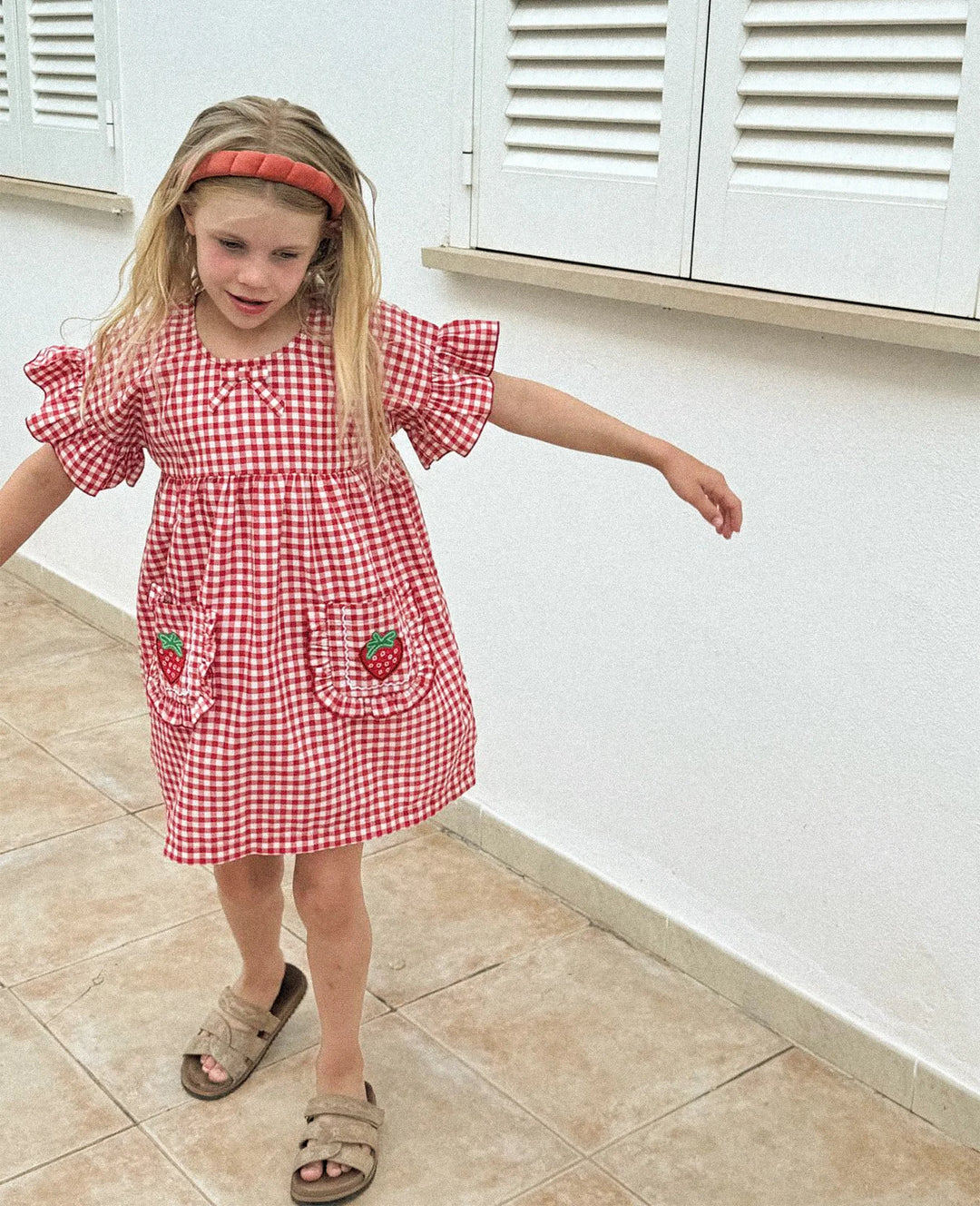 Sissel Edelbo - Ohio Mini kjole - Red Checks