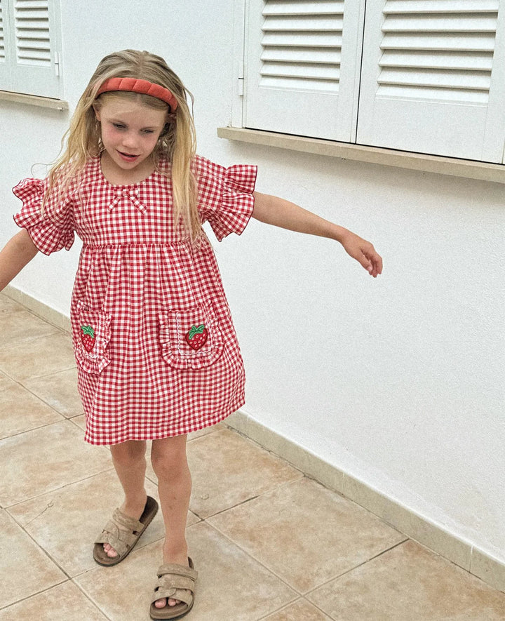 Sissel Edelbo - Ohio Mini kjole - Red Checks