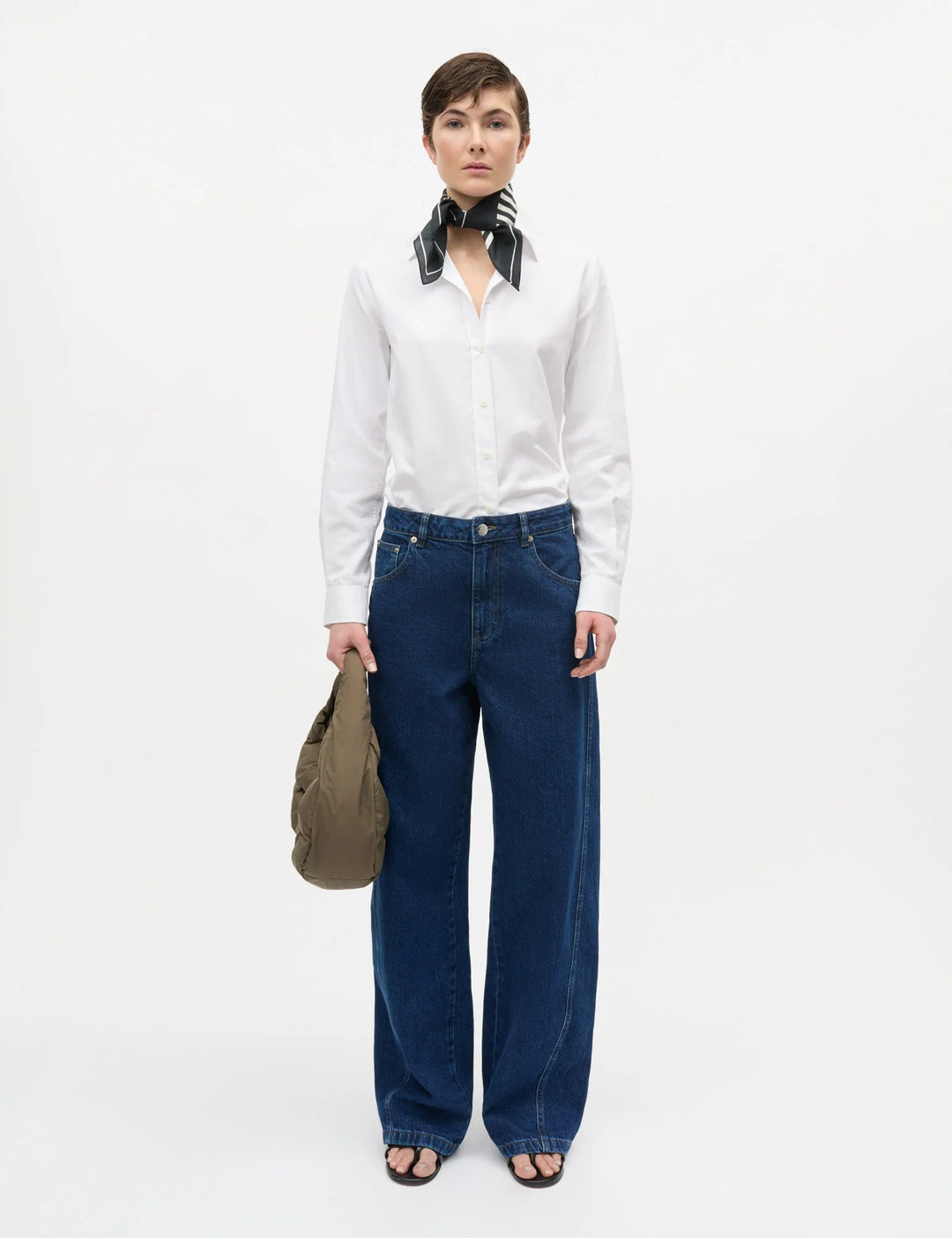 Mads Nørgaard - Mini Oxford Shady Shirt - Snow White