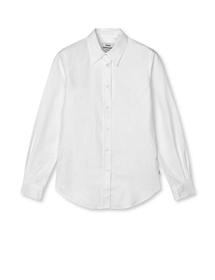 Mads Nørgaard - Mini Oxford Shady Shirt - Snow White