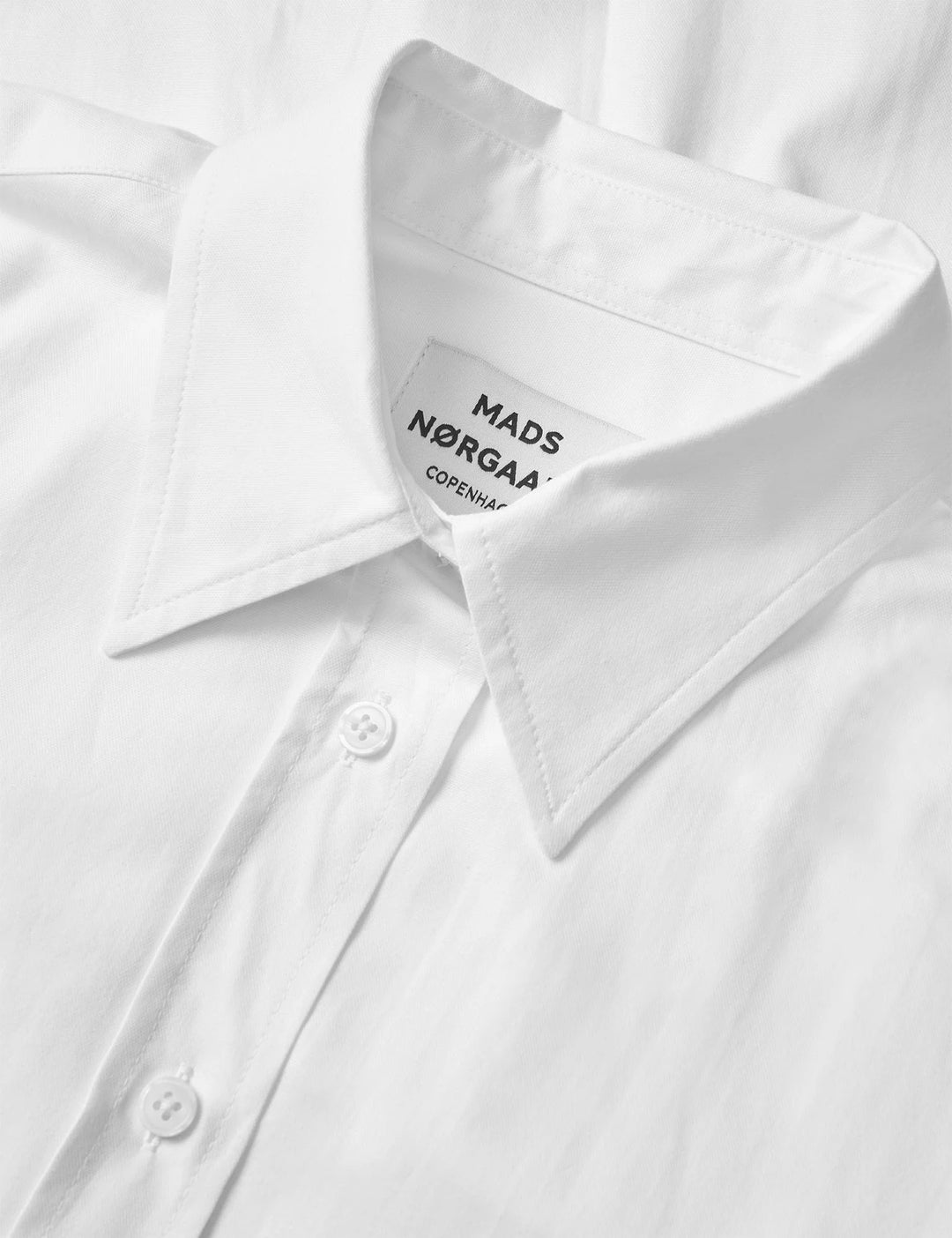 Mads Nørgaard - Mini Oxford Shady Shirt - Snow White
