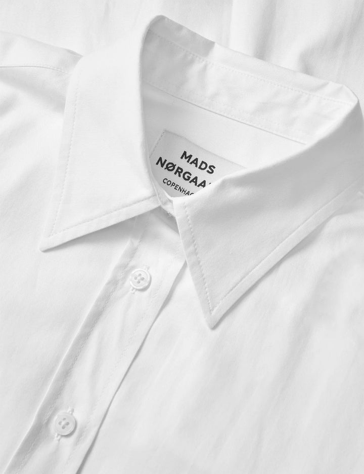 Mads Nørgaard - Mini Oxford Shady Shirt - Snow White