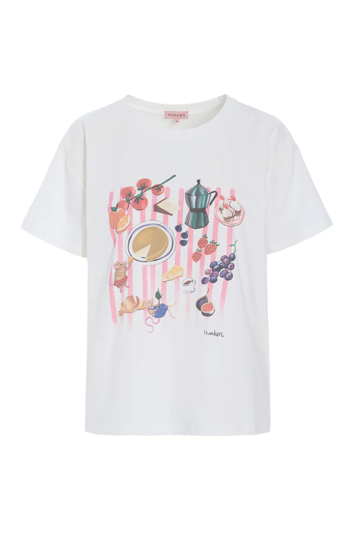 Hunkøn - Picnic T-shirt - White