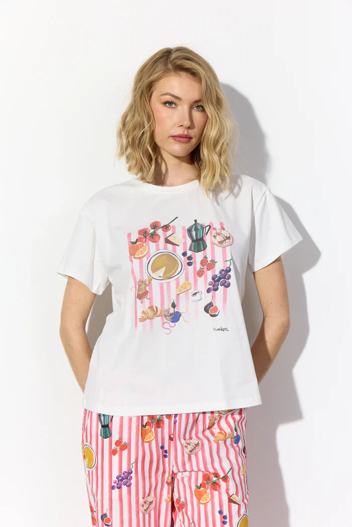 Hunkøn - Picnic T-shirt - White