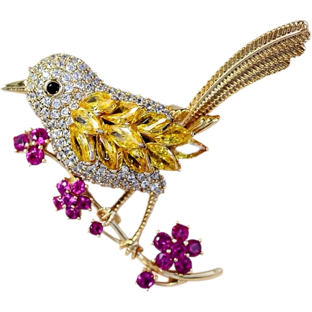 Tim &amp; Simonsen - Pin Bird Tail - Gold  - Onesize