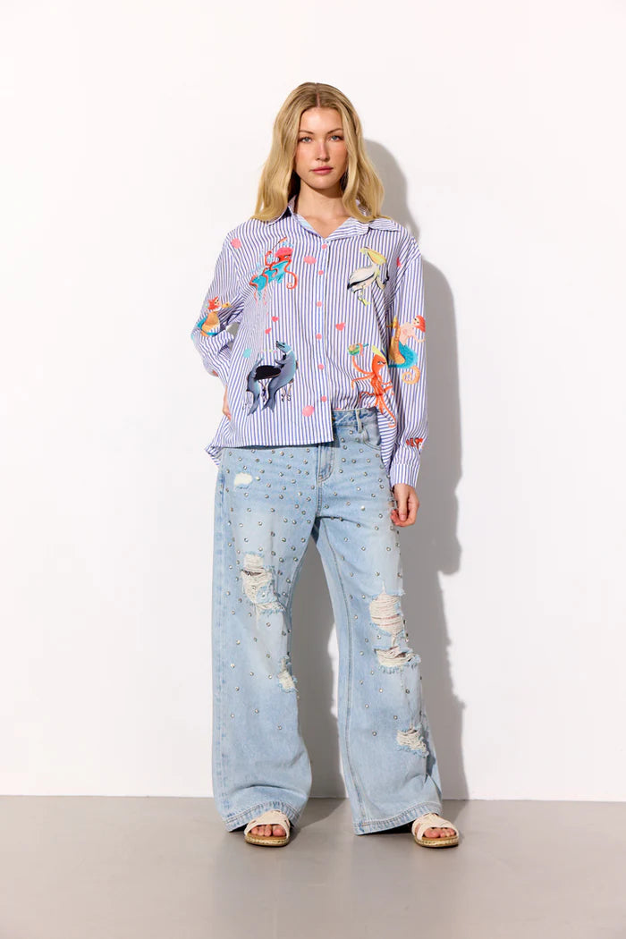 Hunkøn - Priya Gem Jeans - Light Denim
