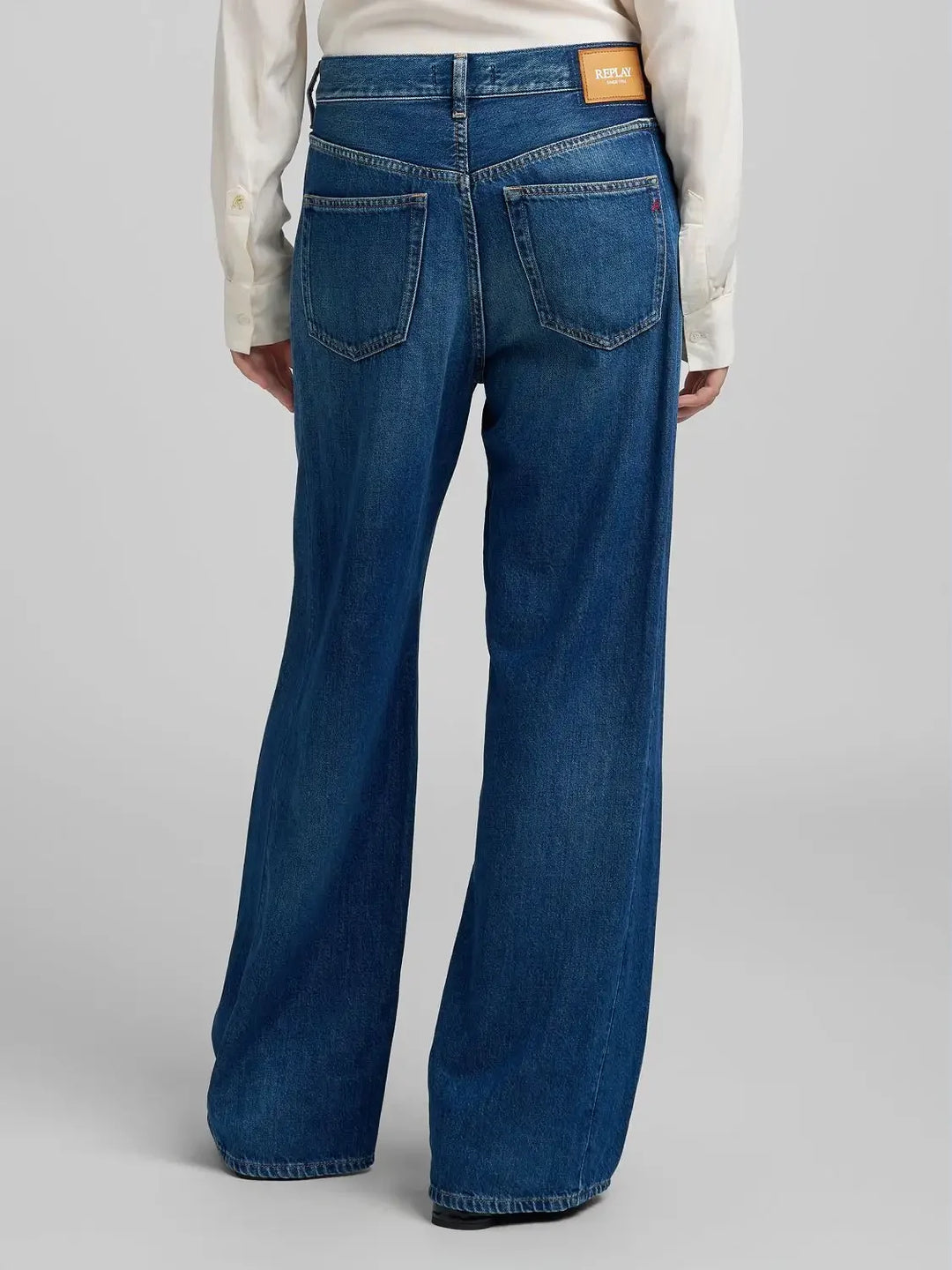 Replay - Narja Baggy Jeans - Medium Blue