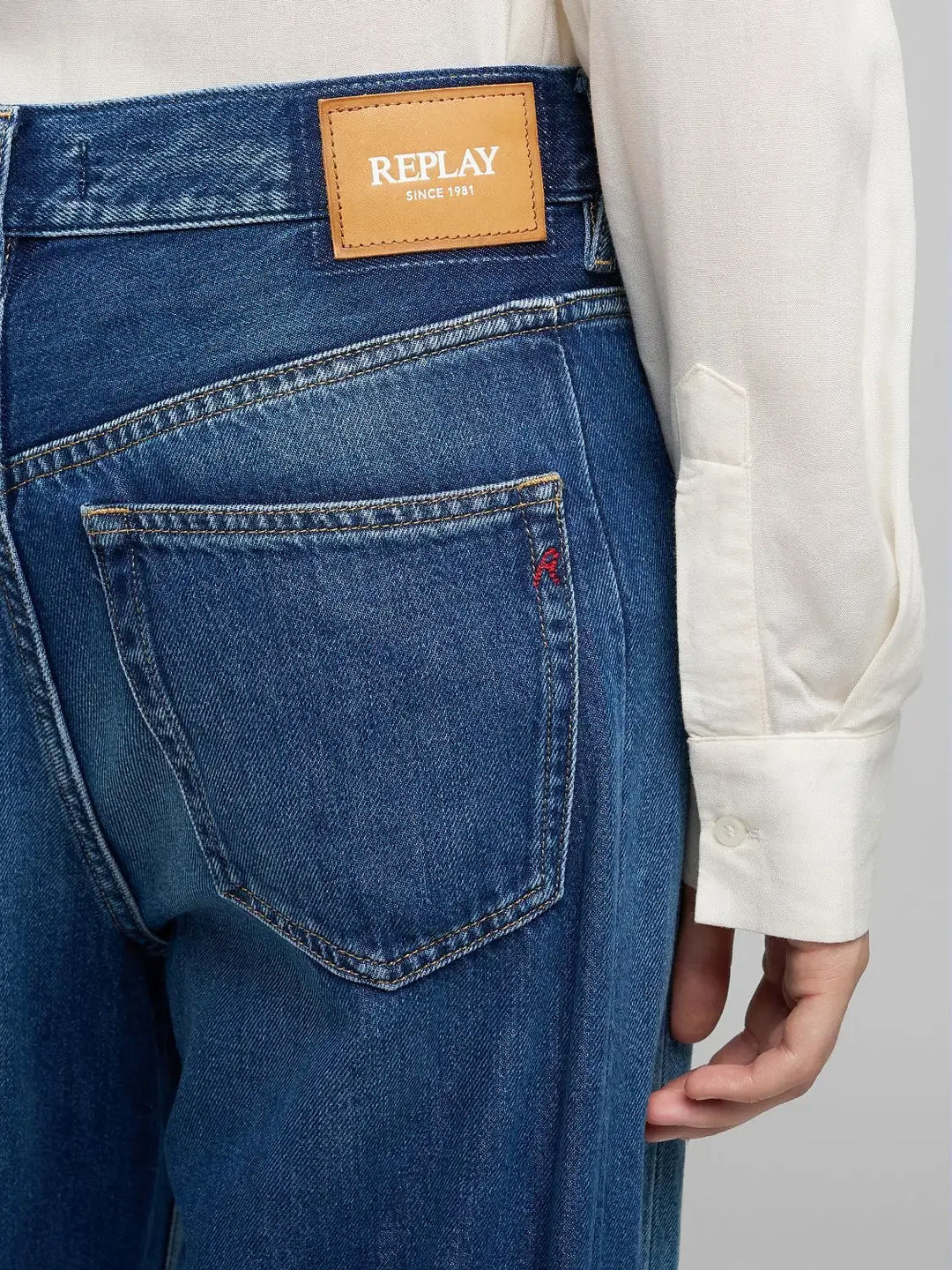 Replay - Narja Baggy Jeans - Medium Blue
