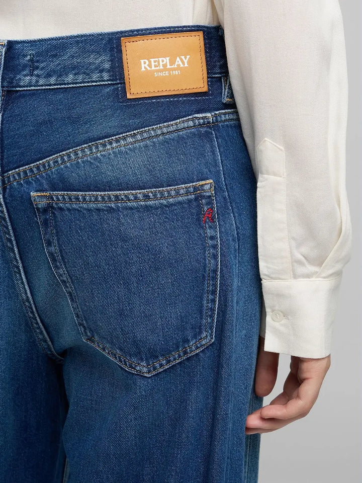 Replay - Narja Baggy Jeans - Medium Blue