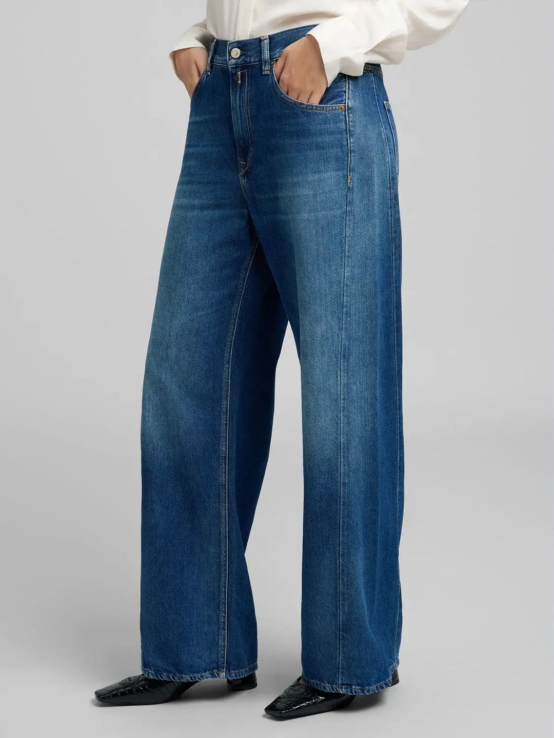 Replay - Narja Baggy Jeans - Medium Blue