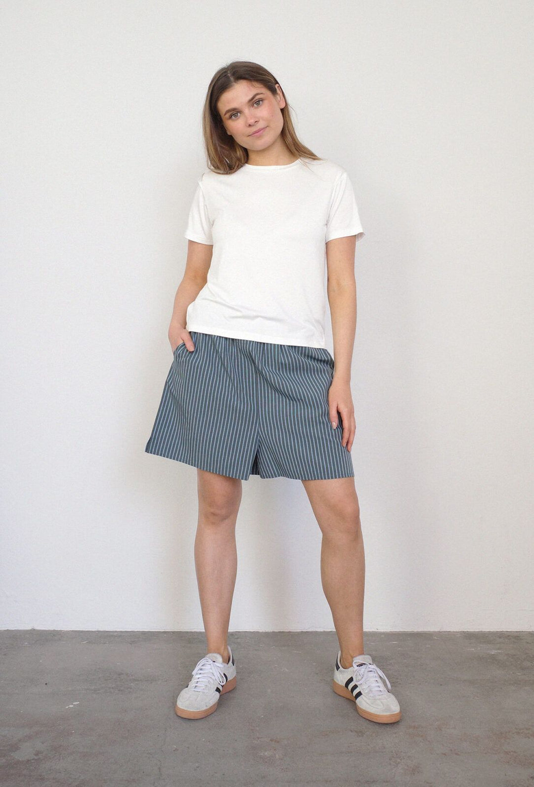 Boii - Rianne Stripe Shorts - Salvie Stripe