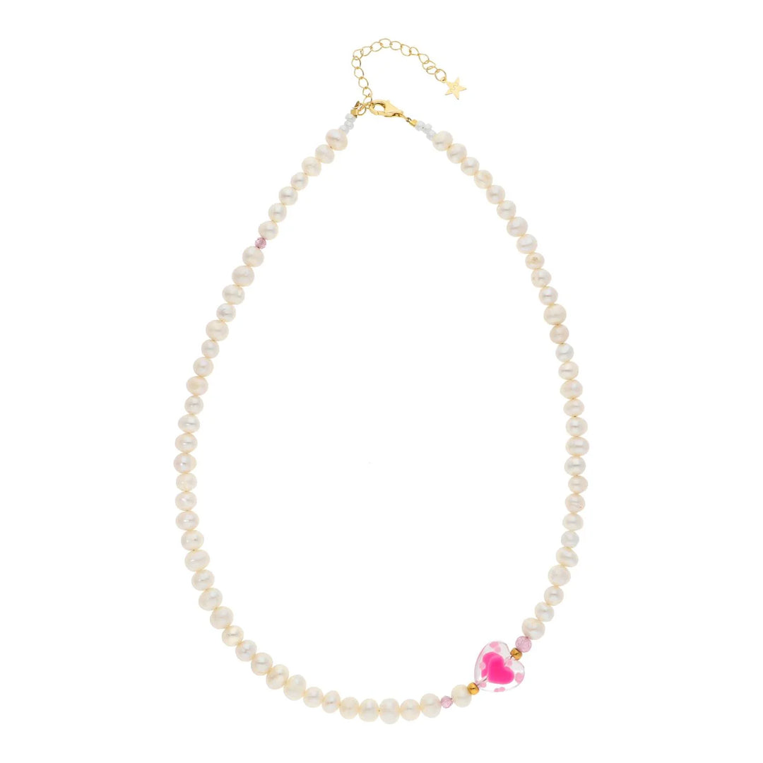 Nuni - Rosalia Halskæde - Pink - Onesize