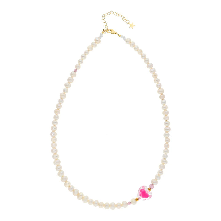 Nuni - Rosalia Halskæde - Pink - Onesize