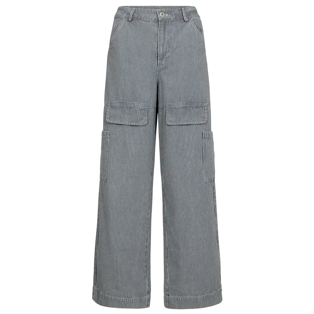 Gossia - Rosann trousers - Off-white Blue striped