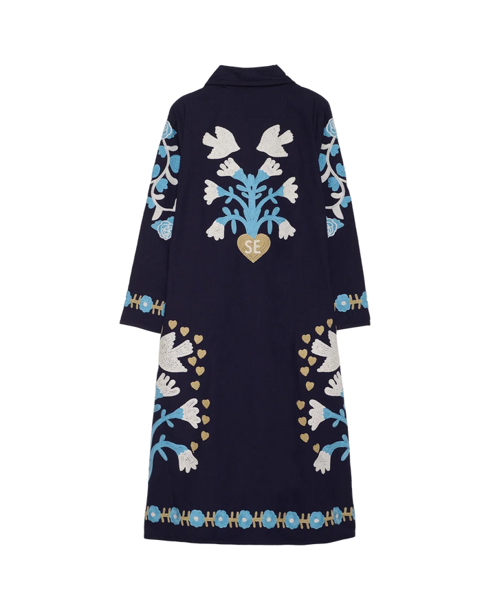 Sissel Edelbo - Rose Coat - Navy Horses - ONESIZE