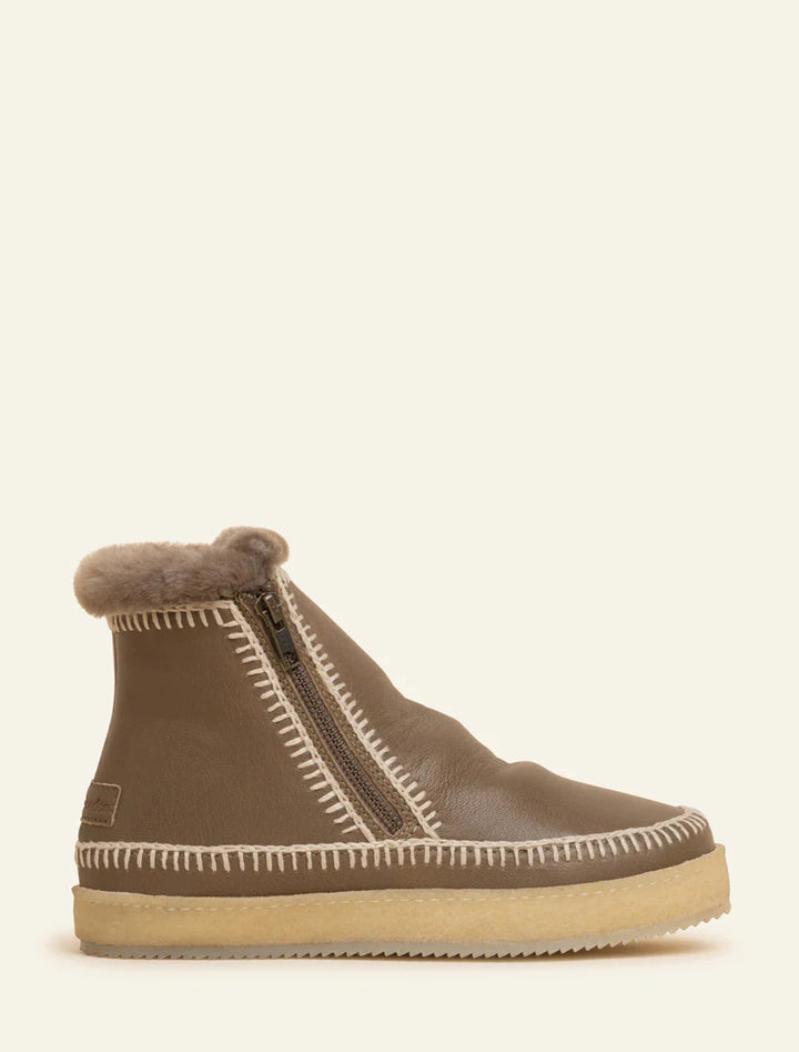 Laidback London -  Setsu Crochet Crepe - Anklelstøvler - Natural