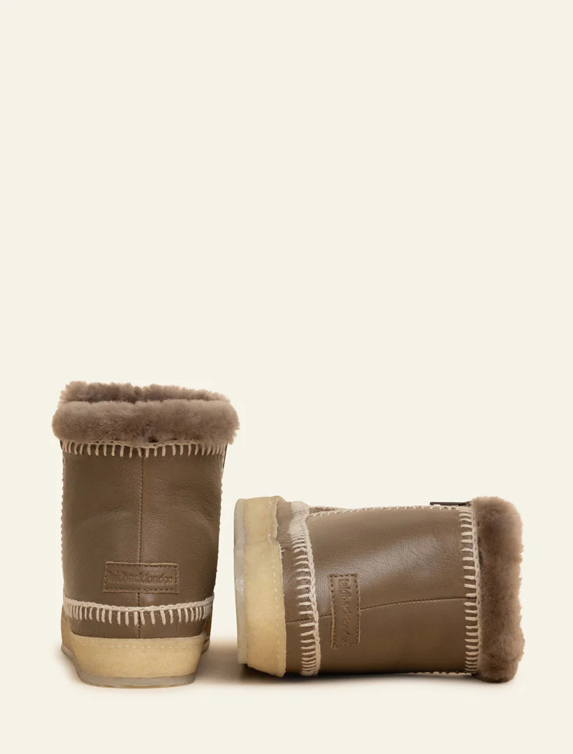 Laidback London -  Setsu Crochet Crepe - Anklelstøvler - Natural